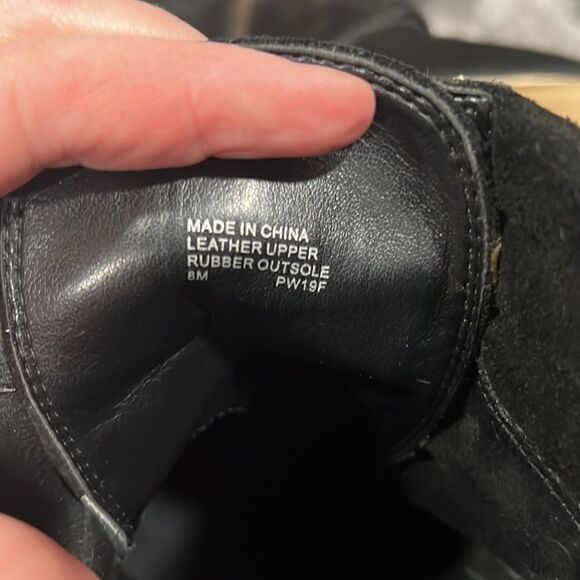 Michael Kors Black Thatcher Womens Lace-Up Suede Ankle Combat Boots Size 8M - Picture 7 of 12